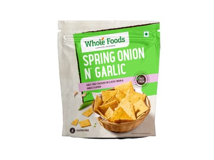 Whole Foods Gluten Free | Spring Onion Garlic Cracker | 80G
