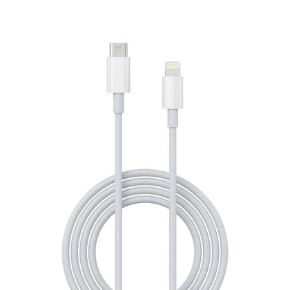 Walta Elite MFI Certified Type-C to iPhone Fast Charging Cable Charge Upto 15X, With Data Sync, White