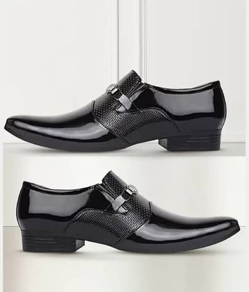 TR Black Men's Mocassin Formal Shoes