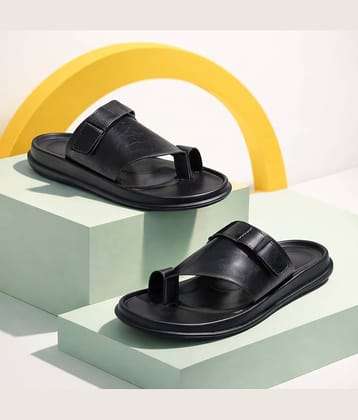 hotstyle Black Men's Fur Slipper