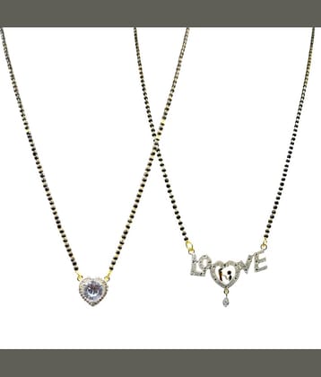 AKLINA Multi Color Mangalsutra Set ( Pack of 2 )