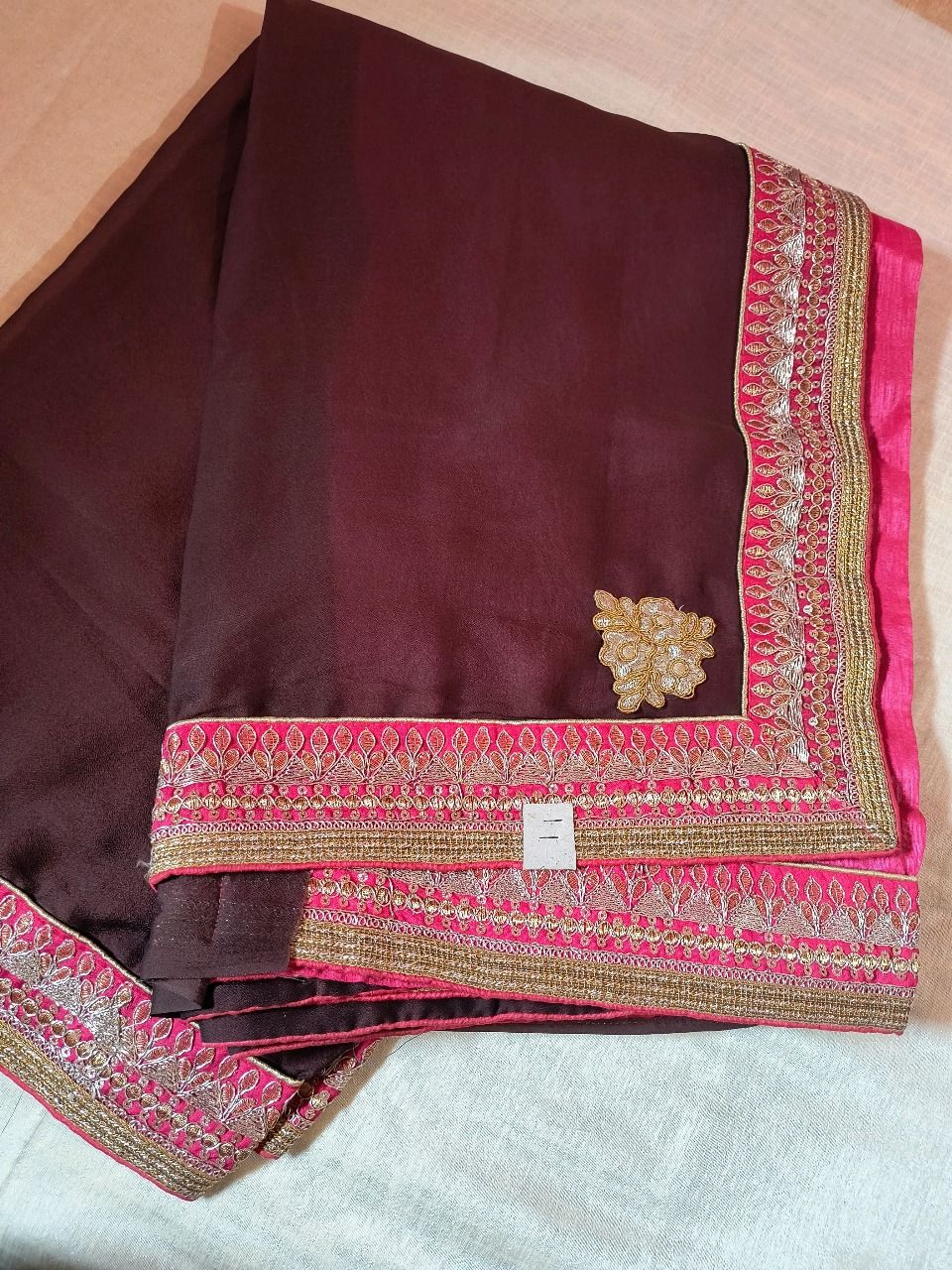 Glamorous Heavy Georgette Saree with Sifon Blouse