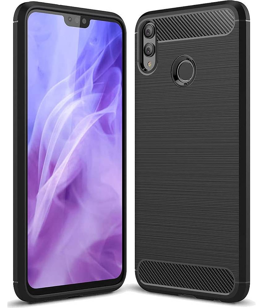 Honor 8X Plain Cases BEING STYLISH - Black