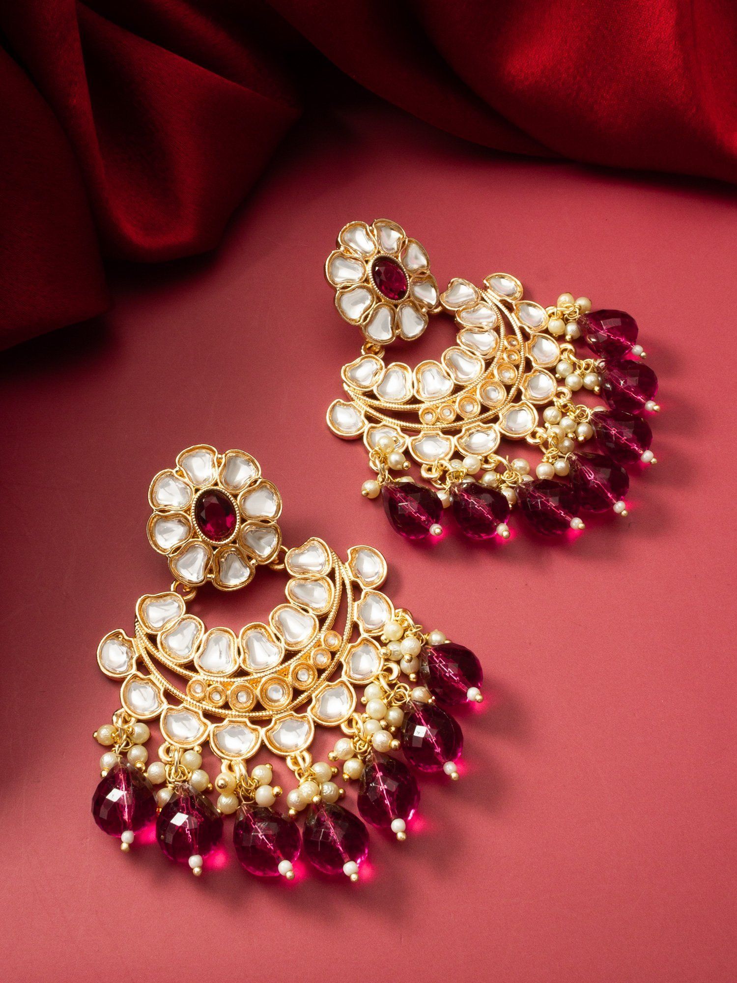 Morison Golden Geometric Earrings Bold and Beautiful