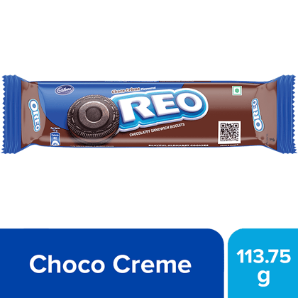 Cadbury Oreo Chocolate Flavour Creme Sandwich Biscuit, 113.75 G Cadbury Oreo Chocolate Flavour Creme Sandwich Biscuit, 113.75 G