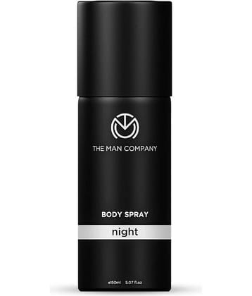 The Man Company Night Deodorant, Long-Lasting Body Spray Deodorant Spray for Unisex 150 ml ( Pack of 1 )