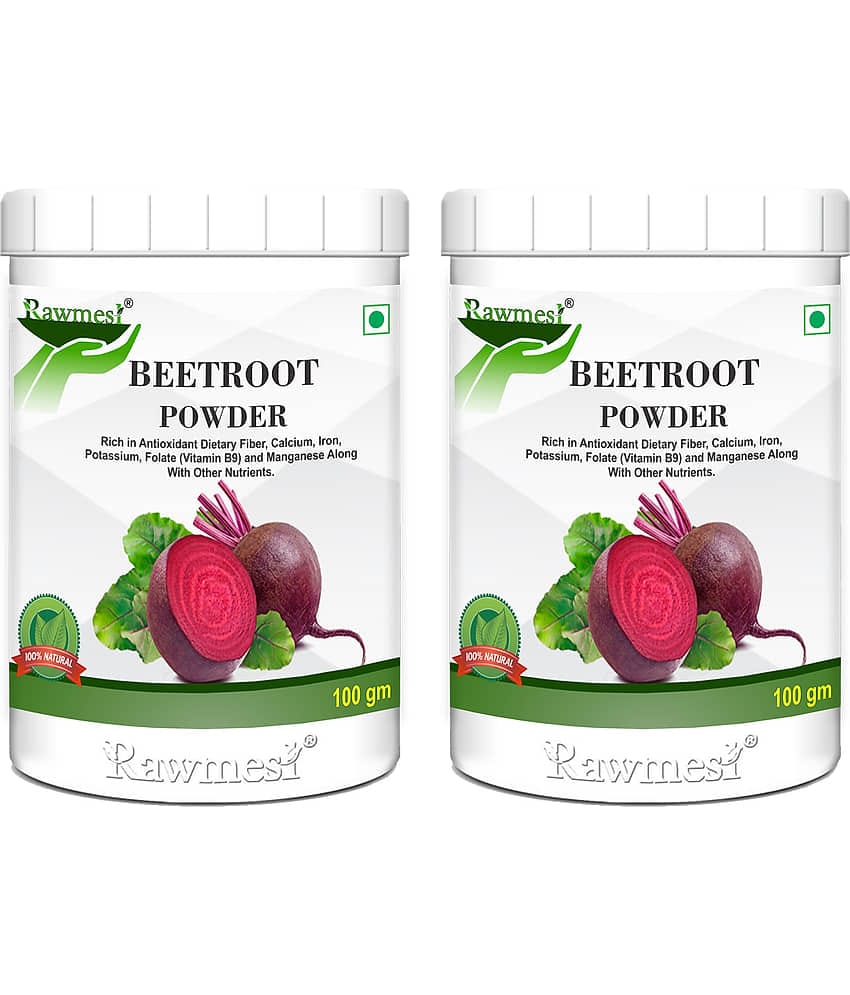 rawmest 100% Pure Ayurvedic Beetroot 200 gm Vitamins Powder Pack of 2