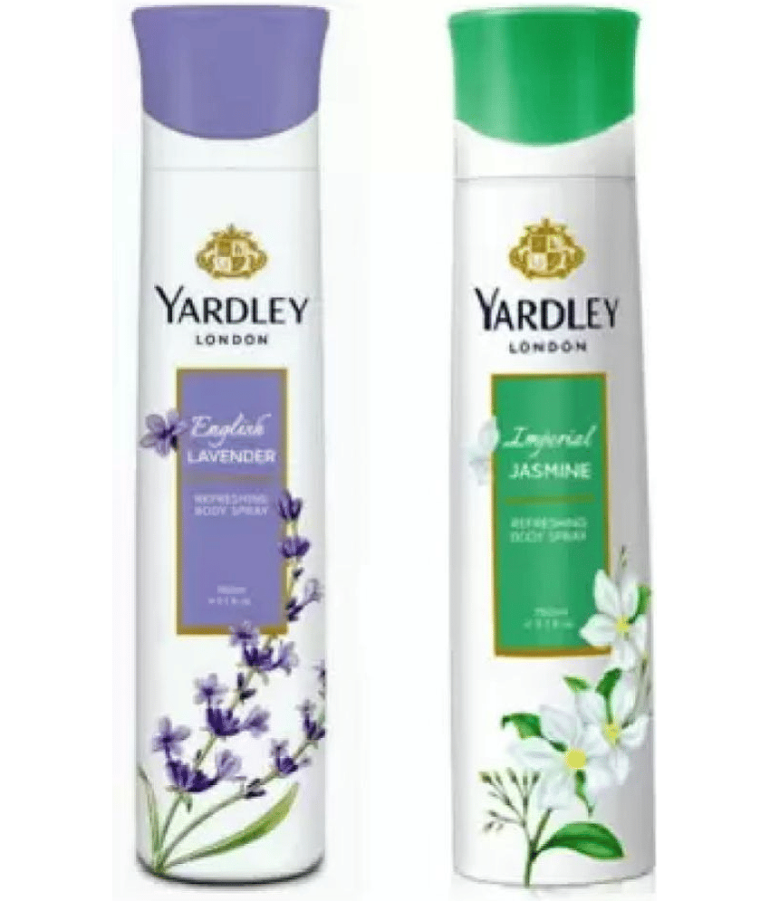 Yardley London English Lavender and Jasmine Combo Pack 2 Deodorant Spray - For Women (150 ml, Pack of 2)
