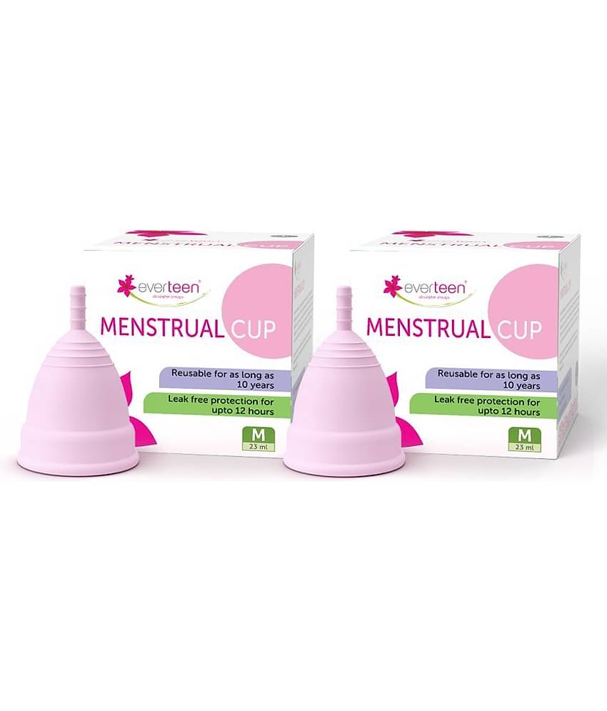 Everteen Silicone Reusable Menstrual Cup Small ( Pack of 2 )