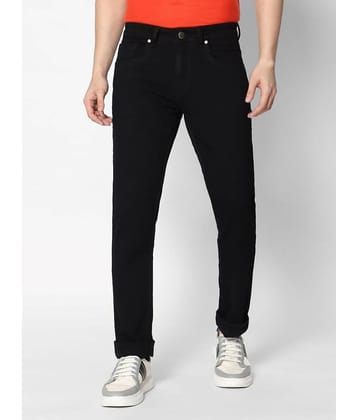 HJ HASASI - Black Cotton Regular Fit Men's Jeans ( Pack of 1 )