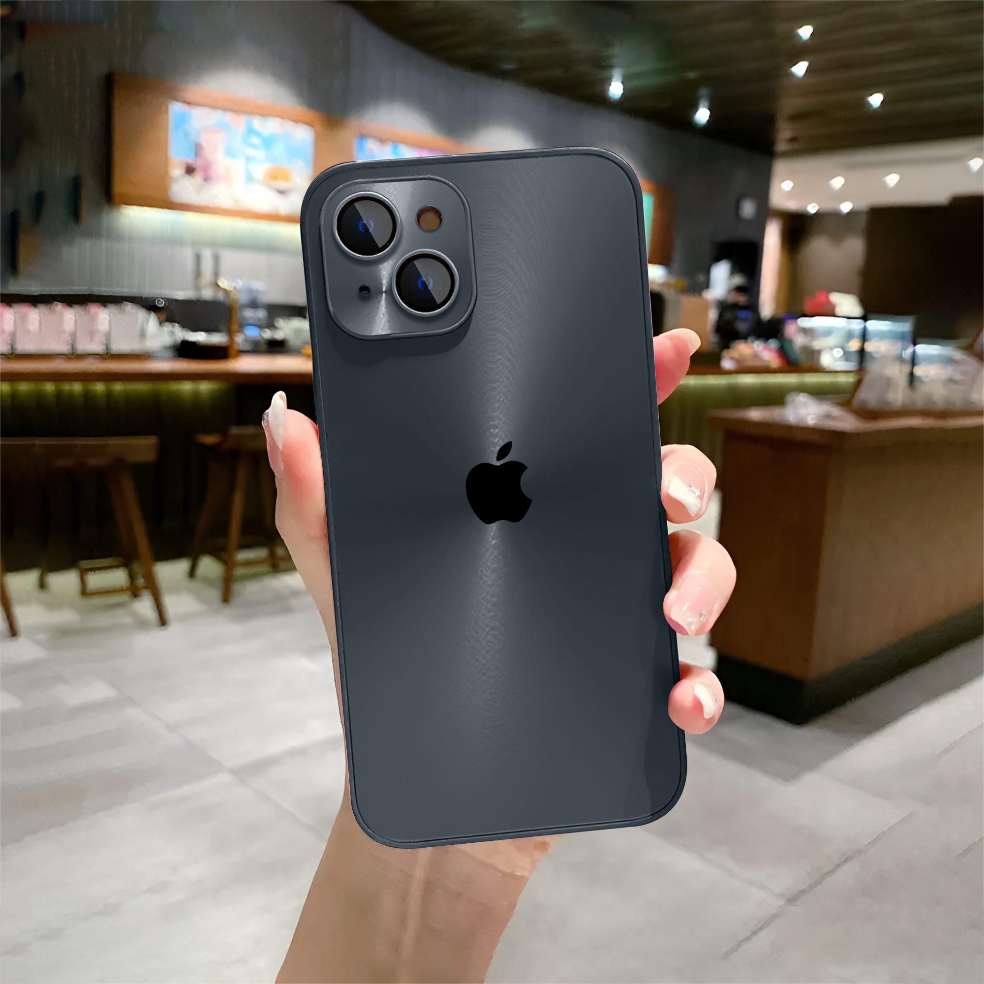 iPhone 13 Polished Metal Finish Case-Black