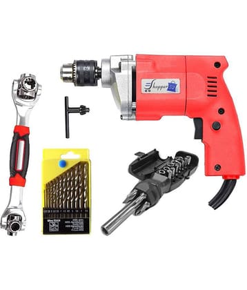 Shopper52 - Drill Machine Combo 350W 10mm Corded Drill Kit
