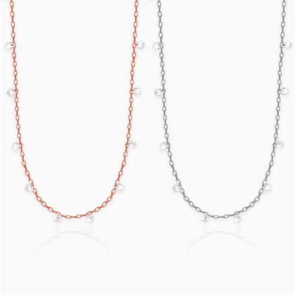 Silver and Rose Gold Regal Queen Duo
