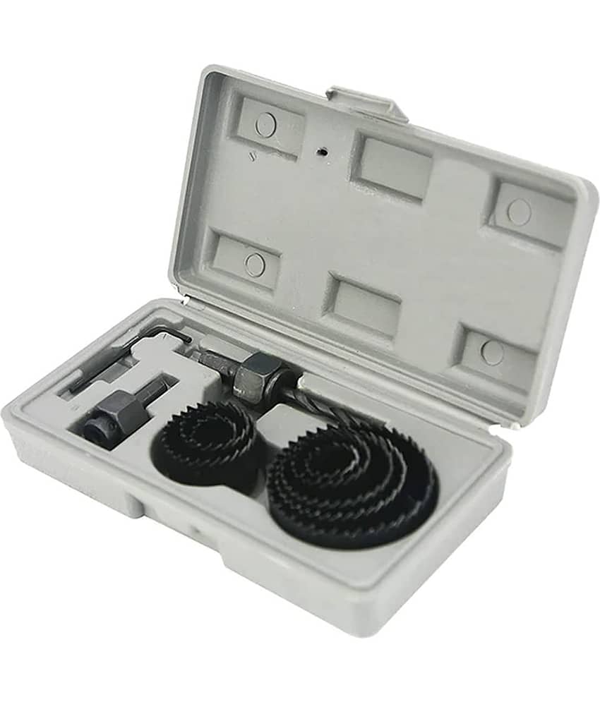 MK-Wood Hole Saw Cutting Tool Set | Carbon Steel Metal Alloys Wood Hole Saw Cutting Set (19-64mm) - 11 pcs