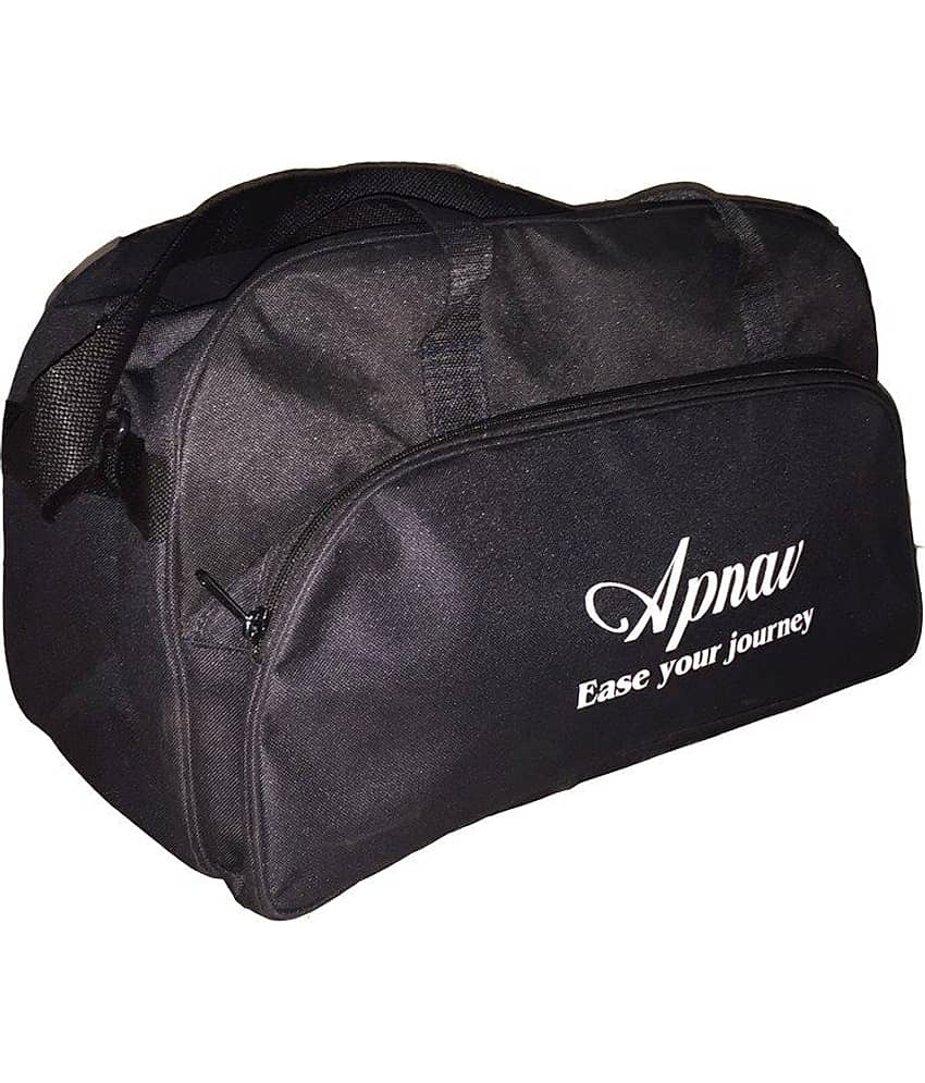 Apnav Black Printed M Duffle Bag