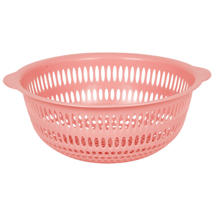 Polyset Fruty Multipurpose Plastic Basket - Small, Assorted Colour, 1 L