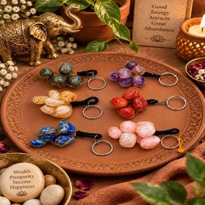 Natural Crystal Keychain