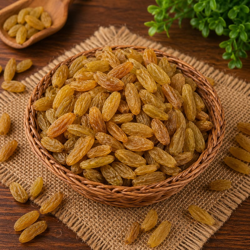 Sundekhani Sundekhani Kishmish (Long) (250g) | Naturally Sweet & Chewy Dried Raisins | Healthy Snacking & Baking