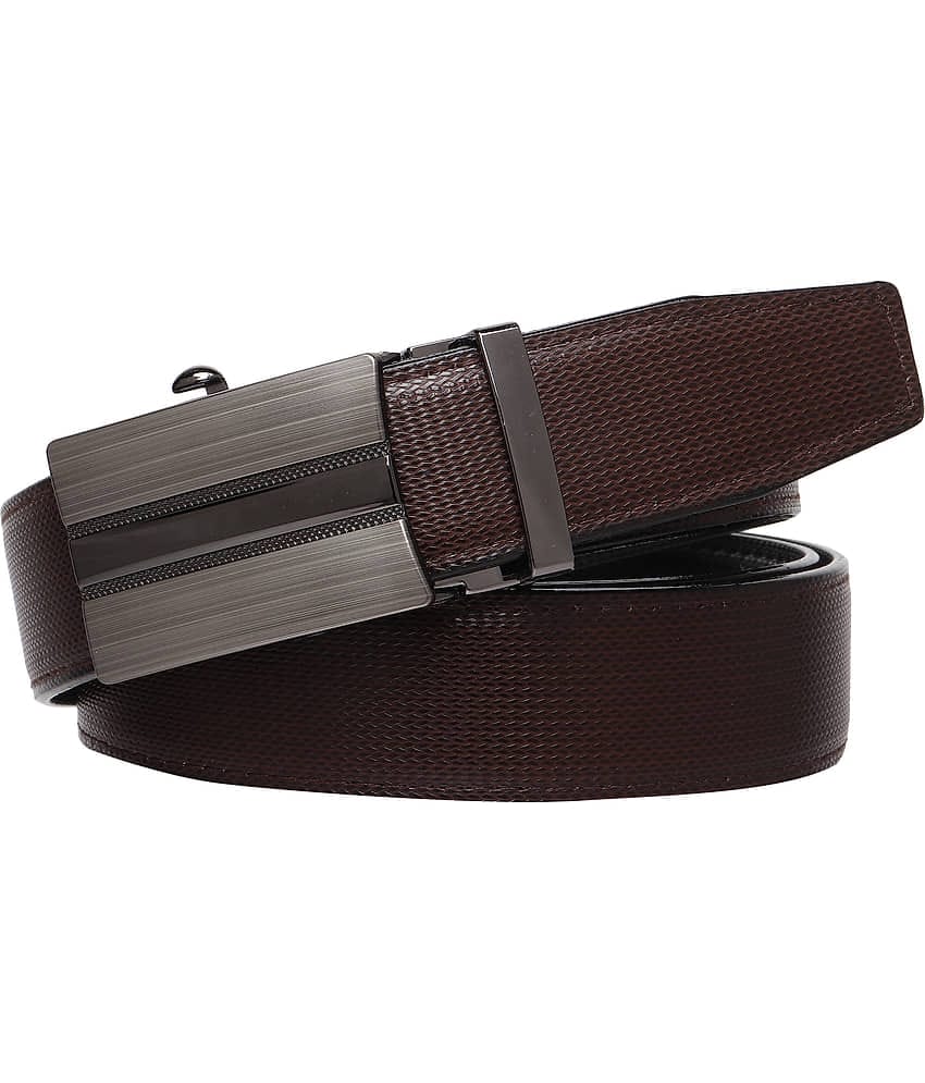 Loopa - Brown PU Men's Formal Belt ( Pack of 1 )