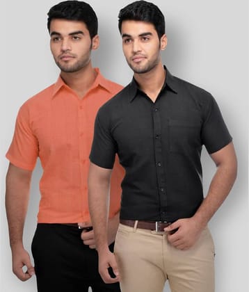 DESHBANDHU DBK - Multicolor Cotton Regular Fit Men's Formal Shirt (Pack of 2)