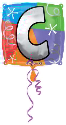 18" LETTER C QUAD BALLOON
