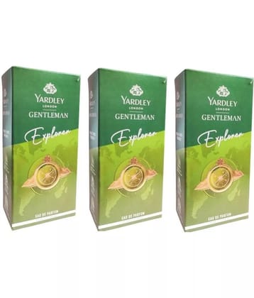 Yardley London 3 GENTLEMAN EXPLORER  PERFUME ,30 ML Deodorant Spray for Women,Men,Unisex 90 ml ( Pack of 3 )