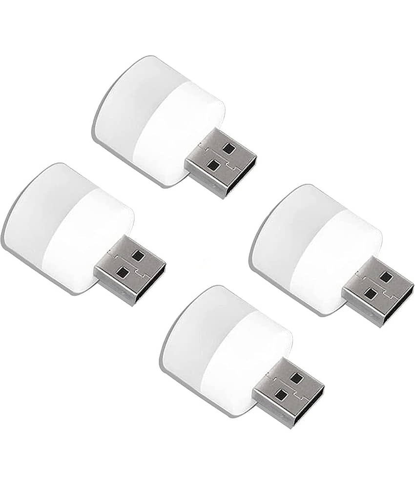Lenon Plug in Mini USB LED Night Lamp - Pack of 4