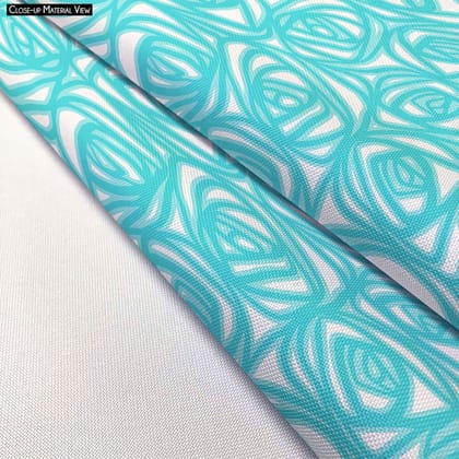 Abstract Pattern D2 Apron | Adjustable, Free Size & Waist Tiebacks-Cotton Canvas / 24" Wide x 22" Long