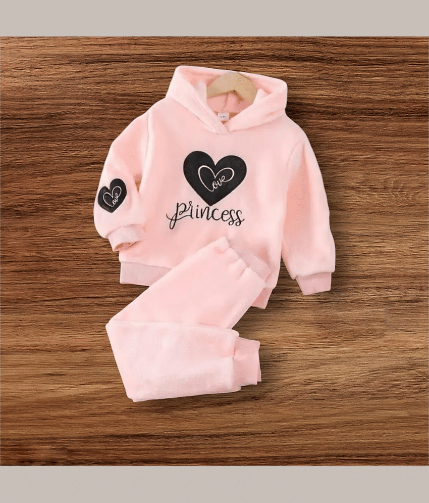 ODIMENT Pack of 1 Girls Cotton Top With Pants ( PeachPuff )