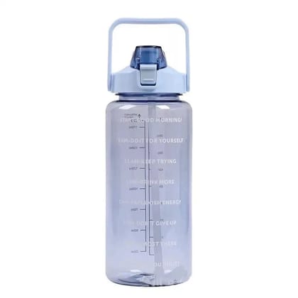 2 Litre Motivational Water Bottle with Time Marker & Straw | BPA Free Leak-Proof Water Bottle 2 Litre Motivational Water Bottle with Time Marker & Straw | BPA Free Leak-Proof Water Bottle