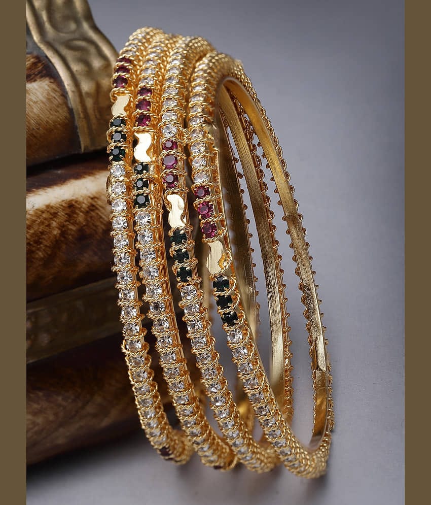 Sukkhi Multicolor Bangle Set ( Pack of 4 )