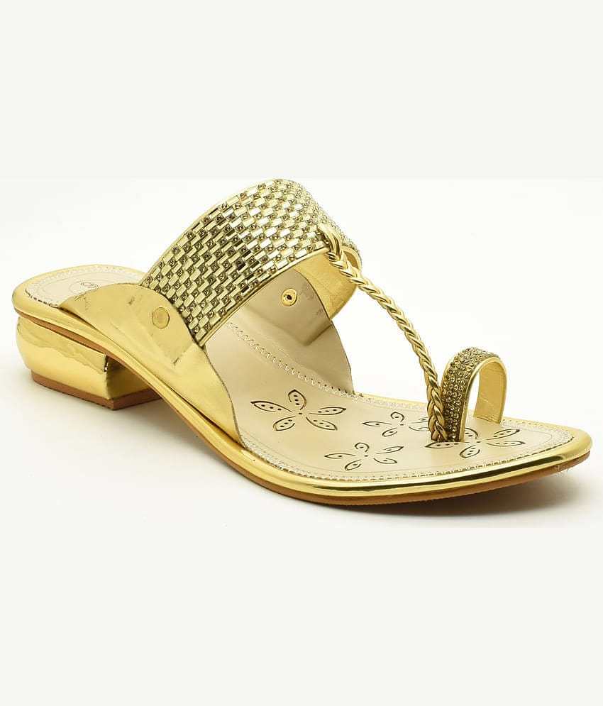 IndiForce Gold Women's Flats