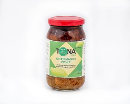 Tona Organic Green Mango Pickle, 450 gm