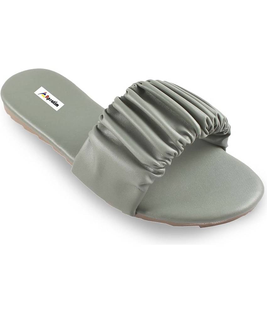 Apratim - Green Women's Flats