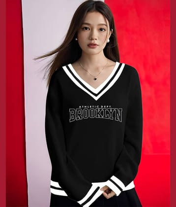 AUSK Women Cotton Blend Printed Regular Fit V-Neck T-Shirt ( Multi Color )