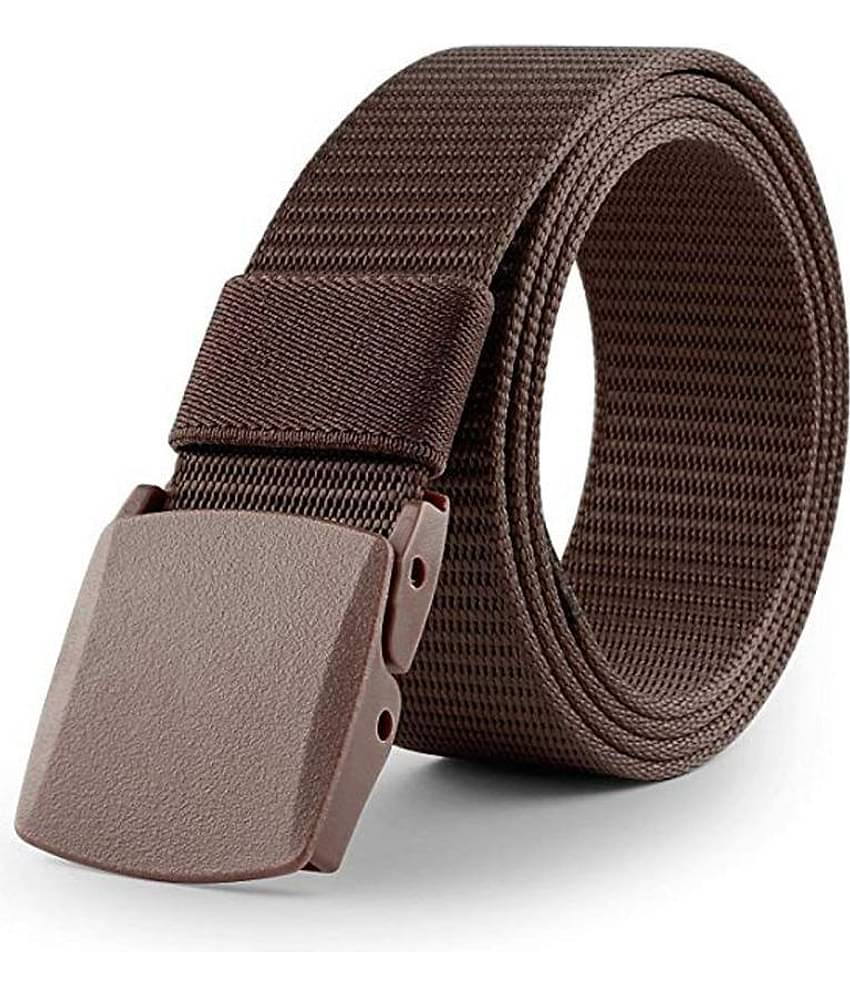 Edifier - Brown Nylon Men's Casual Belt ( Pack of 1 )