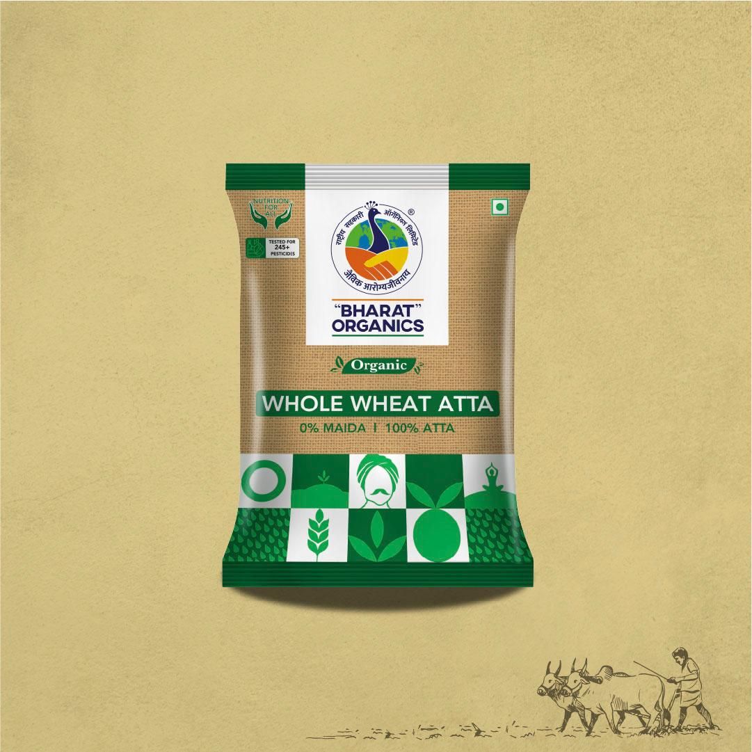 Bharat Organic Whole Wheat Atta