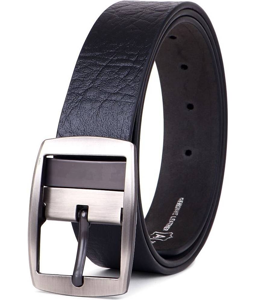 SUNSHOPPING - Black 100% Leather Men's Formal Belt ( Pack of 1 )