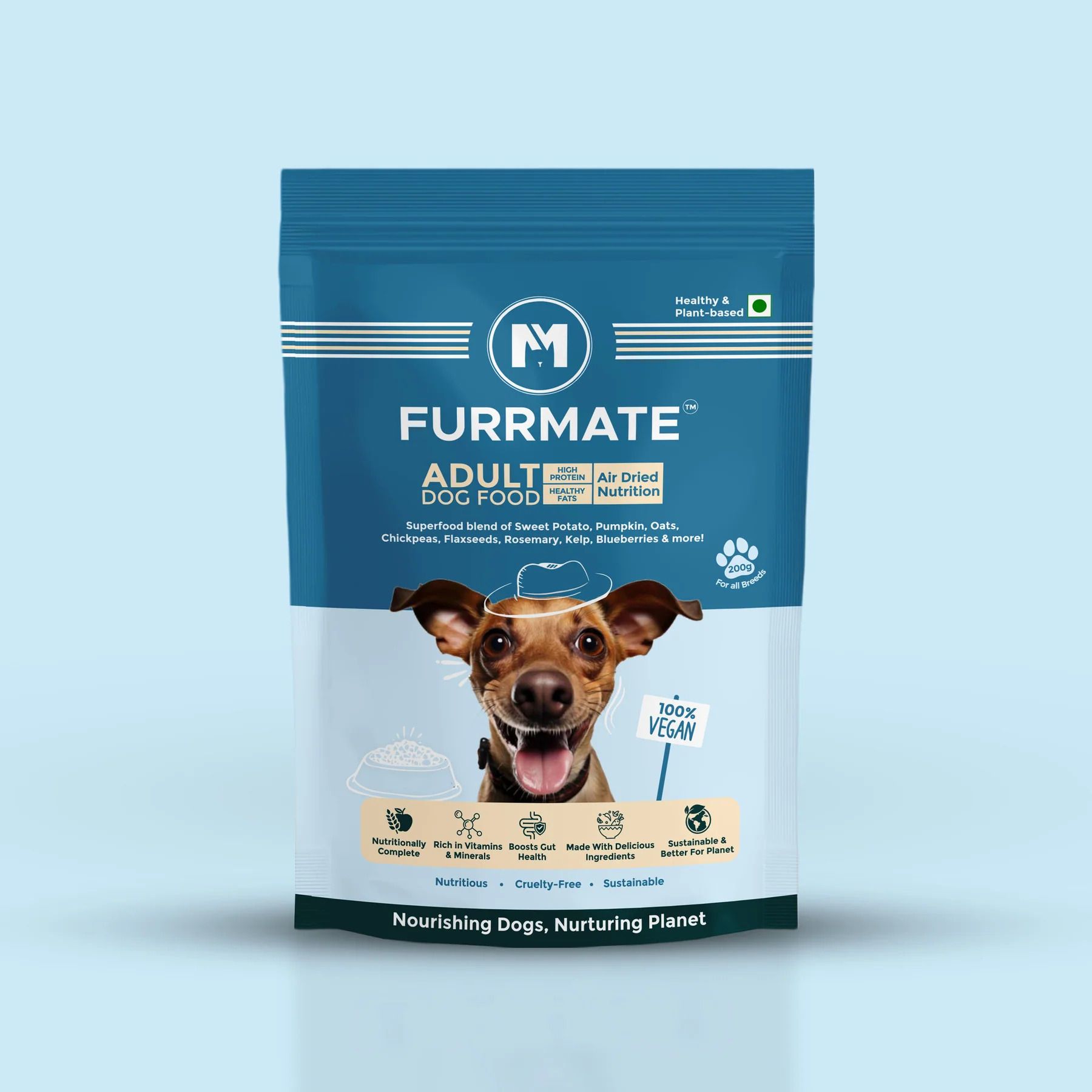 FURRMATE Adult Dog Food-100% Plant Based, Vet-Approved