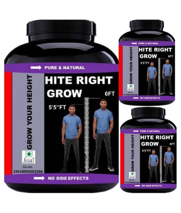 VITARA HEALTHCARE hite right grow vanilla flavor 0.3 kg Powder Pack of 3