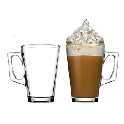 130 ML Glass Tea Cup Long Tea and Coffee Cup for Multi-Purpose use Tea, Coffee, Milk, Cold Drink Home & Office Use