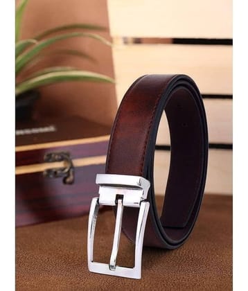 WARCKS - Brown Faux Leather Men's Formal Belt ( Pack of 1 )