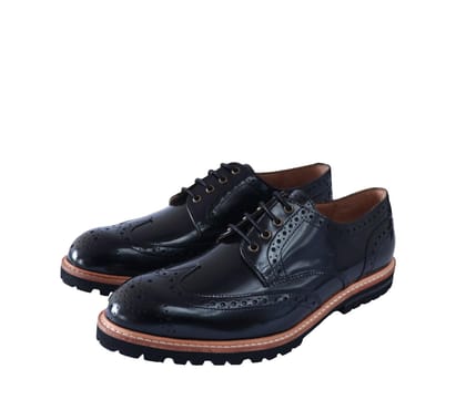 CHARTER BROGUE-BLACK / 6 UK/INDIA