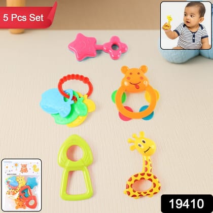 Plastic Baby Rattle Toys 5 Pcs Set
