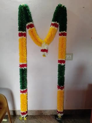 Handcrafted Fabric Flower Garland