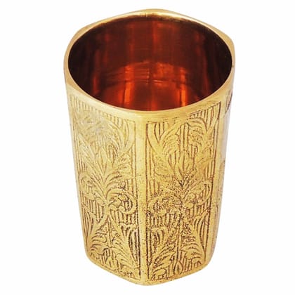 Pure Brass Glass, 180 Ml (ZMAS268 G)
