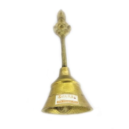 MAYAPURI Pital Puja Ghanta | Pooja Ghanti or Mandir Brass Bell, Standard Size