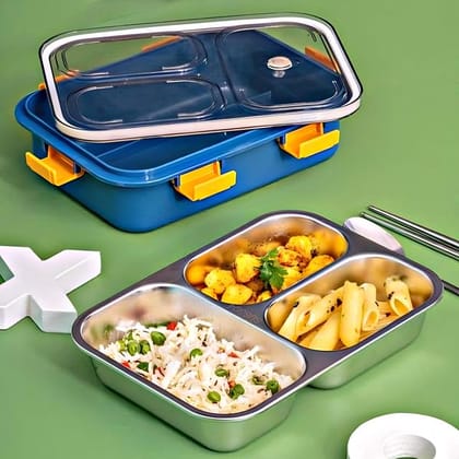 FABPAK Lunch Box 3 Compartment with Spoon
