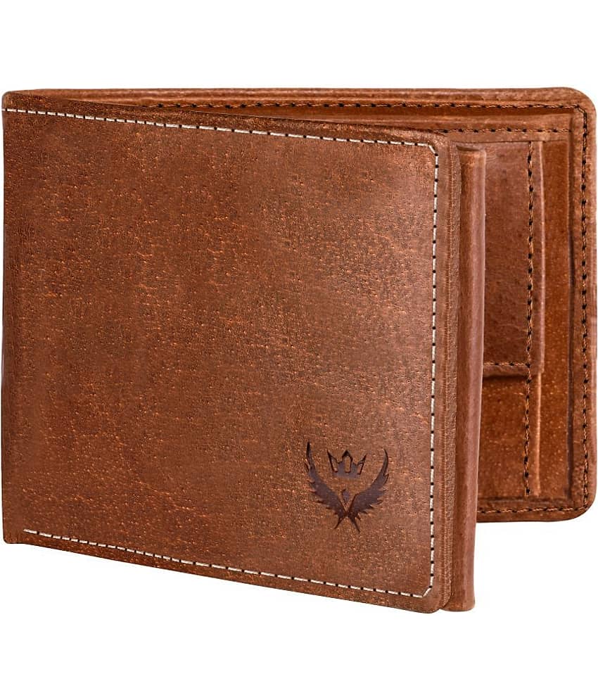 Lorenz Blue 100% Leather Men's RFID Wallet ( Pack of 1 )