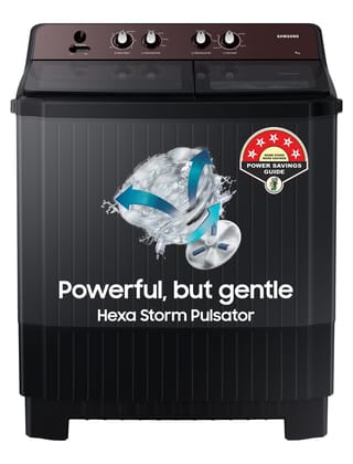 Samsung 9 Kg 5 Star Semi-Automatic Top Load Washing Machine Appliance (WT90B3560RB/TL,DARK GRAY) Samsung 9 Kg 5 Star Semi-Automatic Top Load Washing Machine Appliance (WT90B3560RB/TL,DARK GRAY) - Dark Gray / 9KG (Dark Gray)